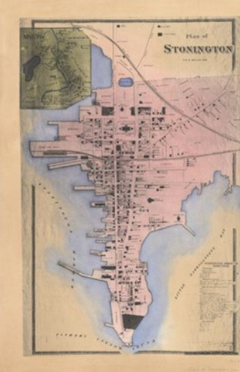 Historic Map of Stonington Borough