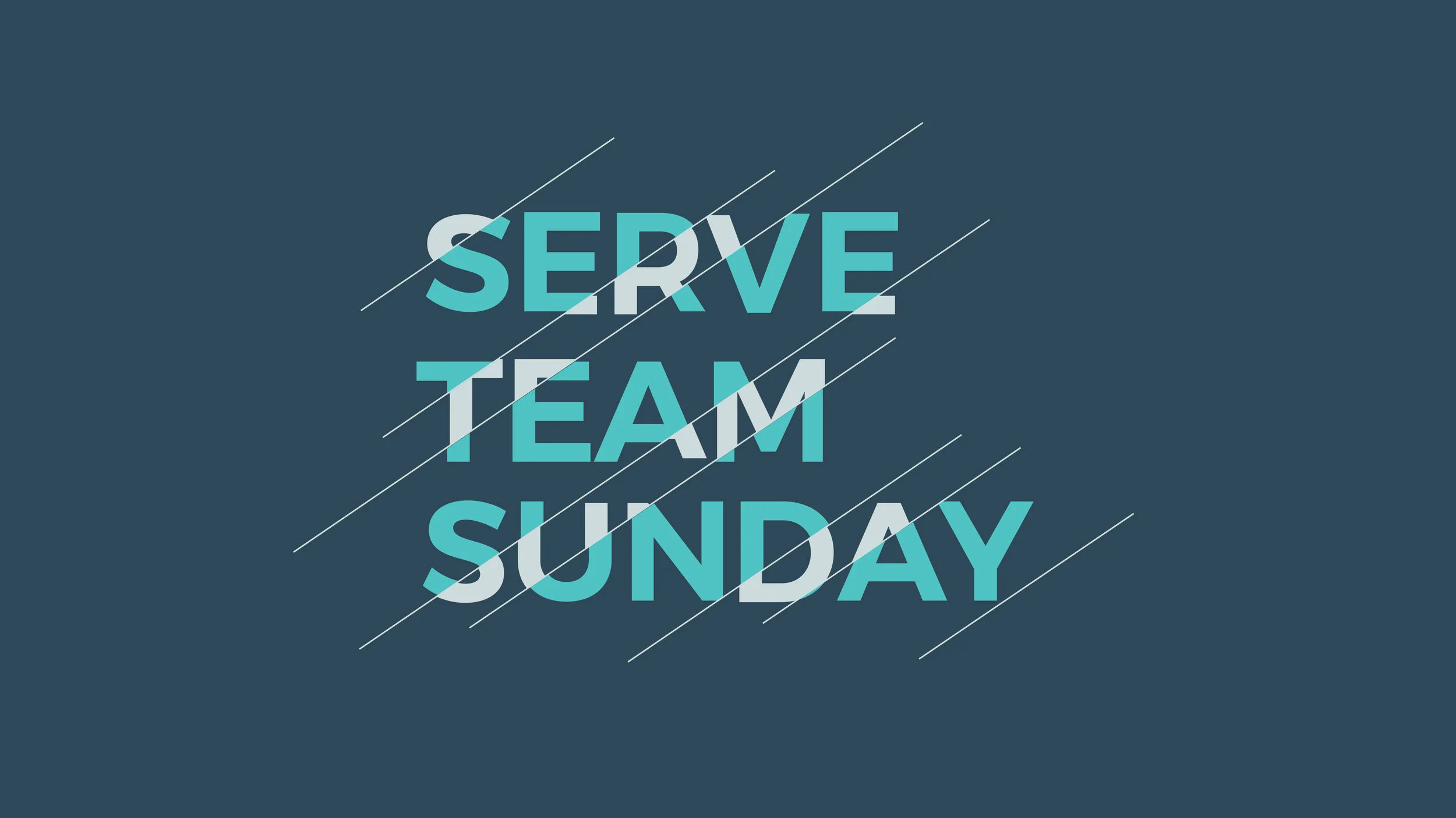 Serve Team Sunday 2019