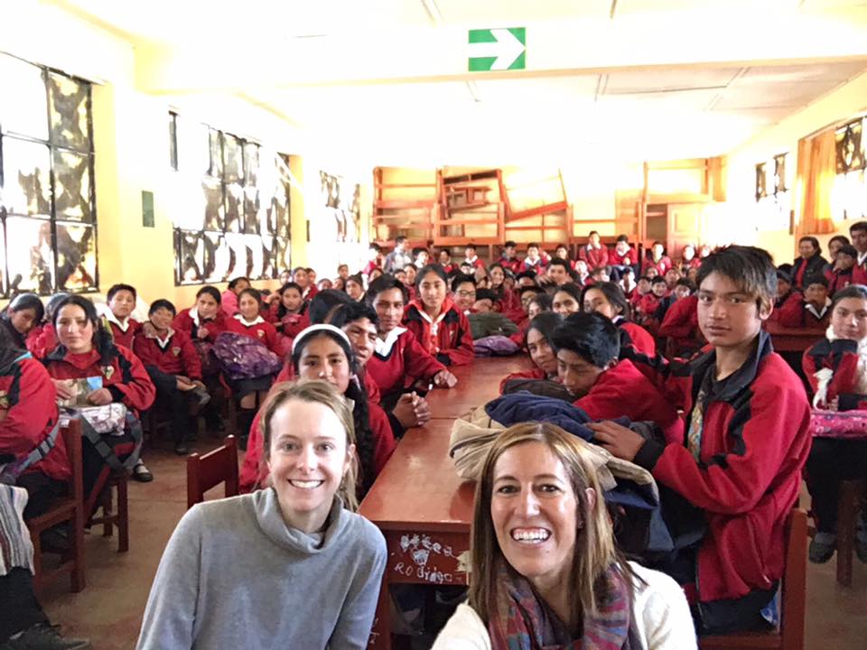 Katie and I with the students at Vicente Guerrero Palacios
