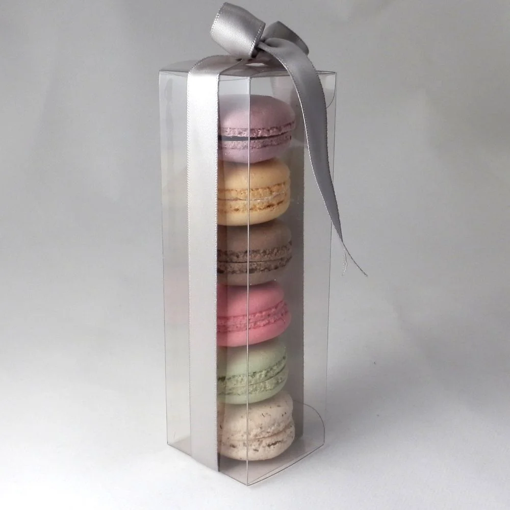 medium clear macaron boxes for macaroons / macarons