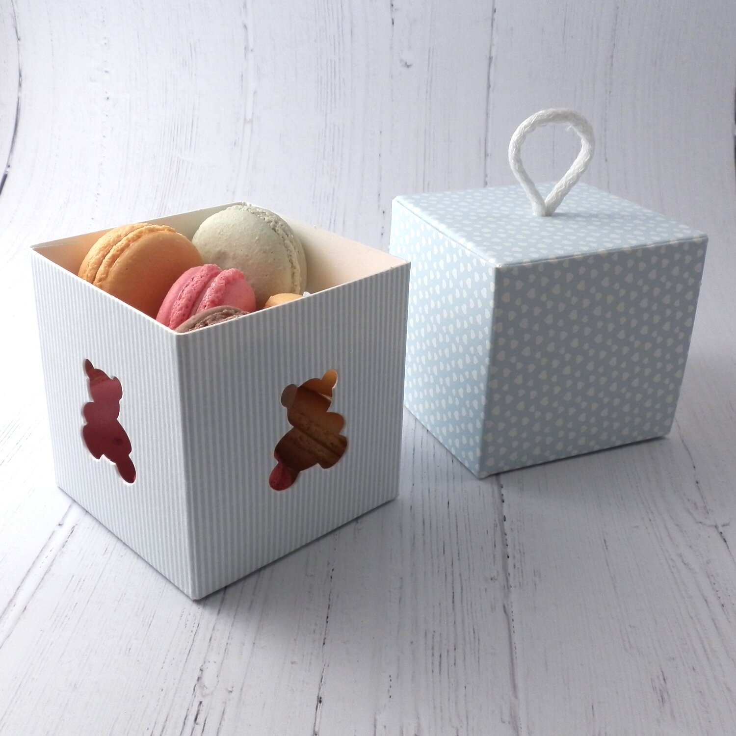 Macaron Boxes & Packaging — Baby Shower Macaron Boxes