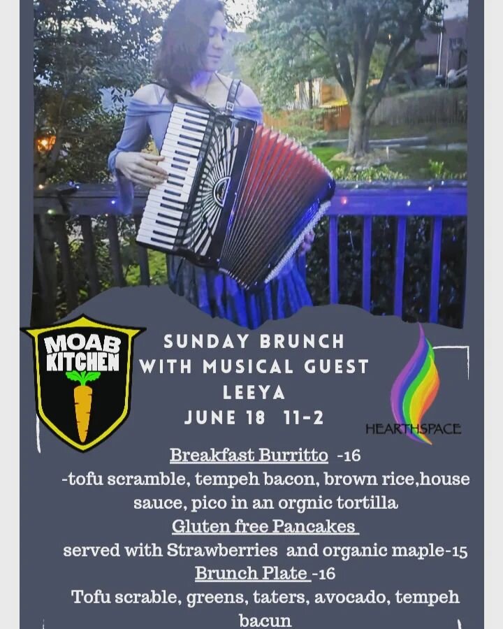 Tomorrow is our monthly Sunday Brunch event 🌸
Bring your Dad 😀
@hearthspacemoab
#foodtruck #plantbased #moab #nonprofit #bydonation #hearthspacemoab #fathersday 
#gratitude