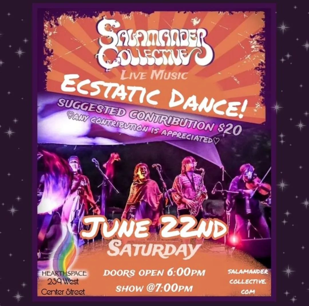 Come dance tonight at the Hearthspace!
We're excited to be hosting our favorite musical friends once again @salamandercollective.
The kitchen will be open 5-9, come be nourished and dance it out.
#plantbased #moab #ecstaticdance #play #nourish #dance