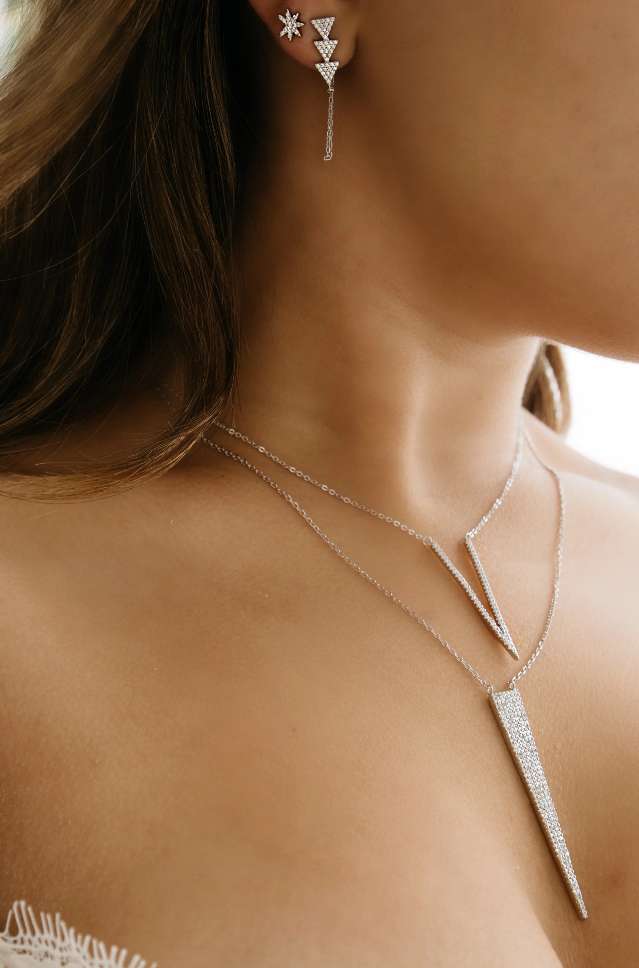 CZ Arrow Necklace