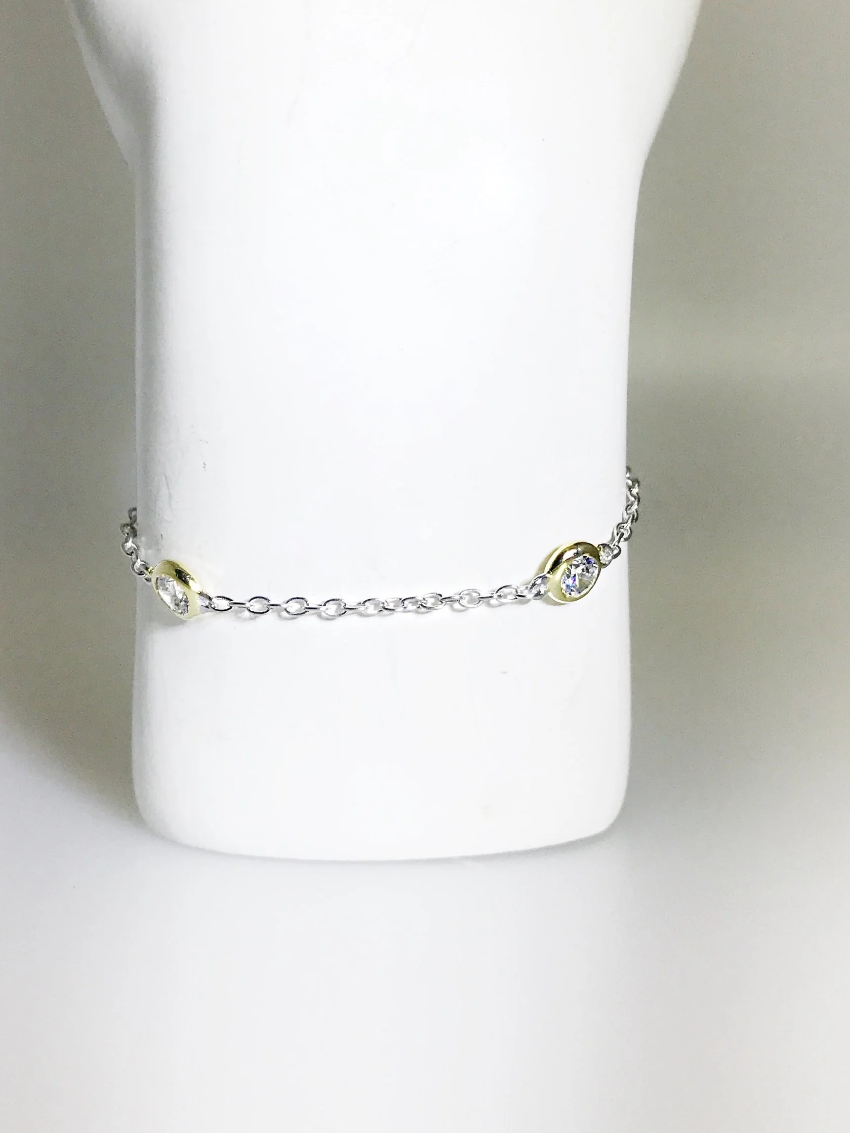 CZ 4-Studded Bracelet
