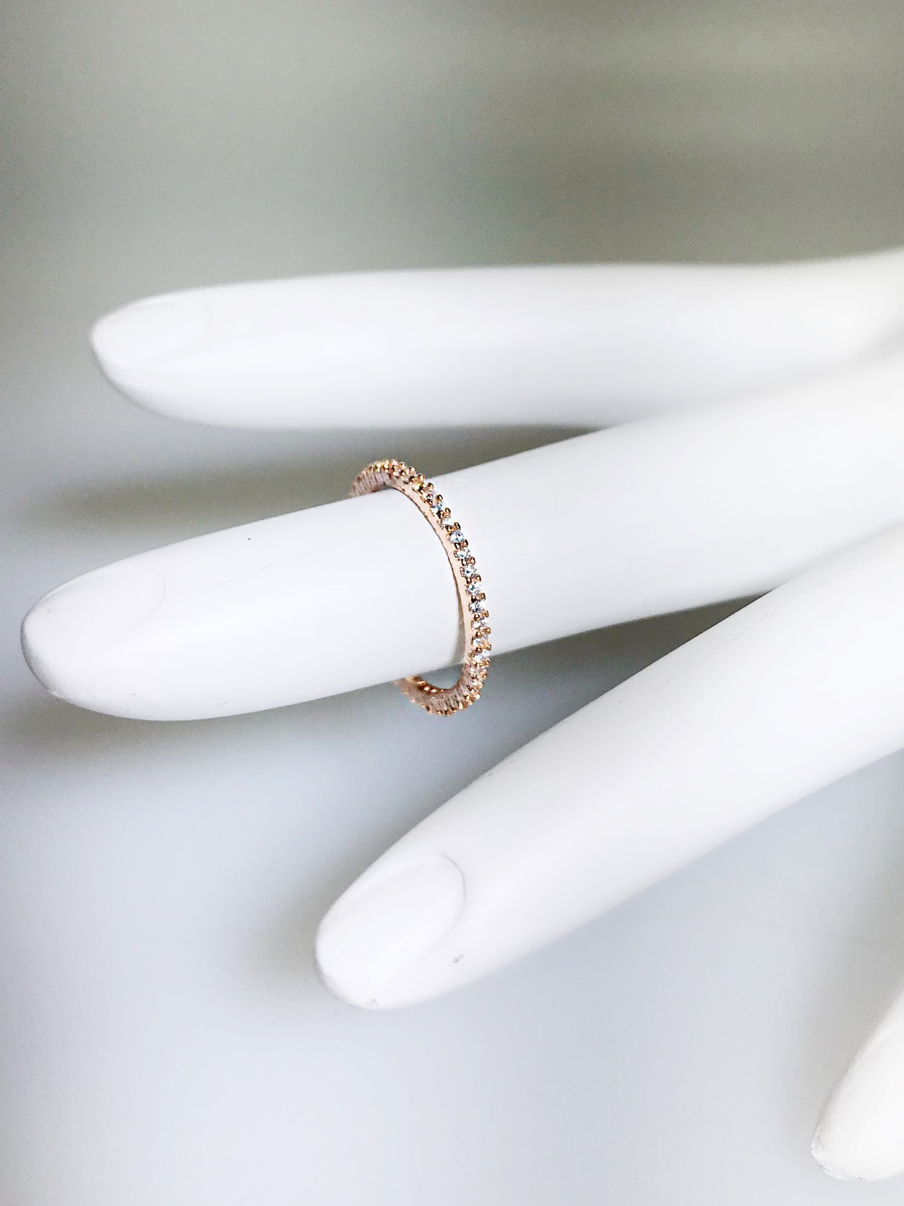 Basic CZ Mid-Finger Ring