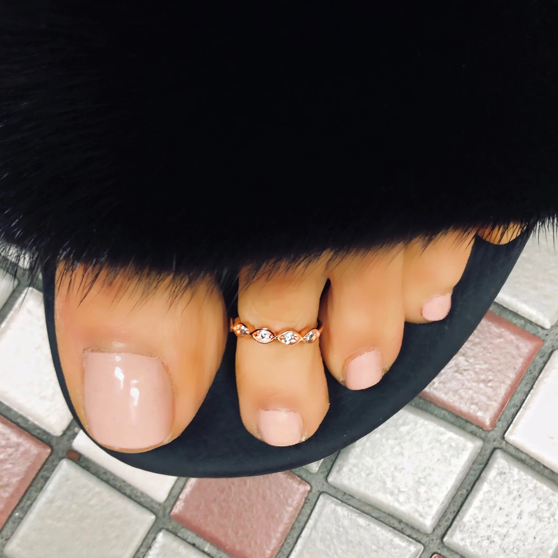 CZ Adjustable Toe Ring