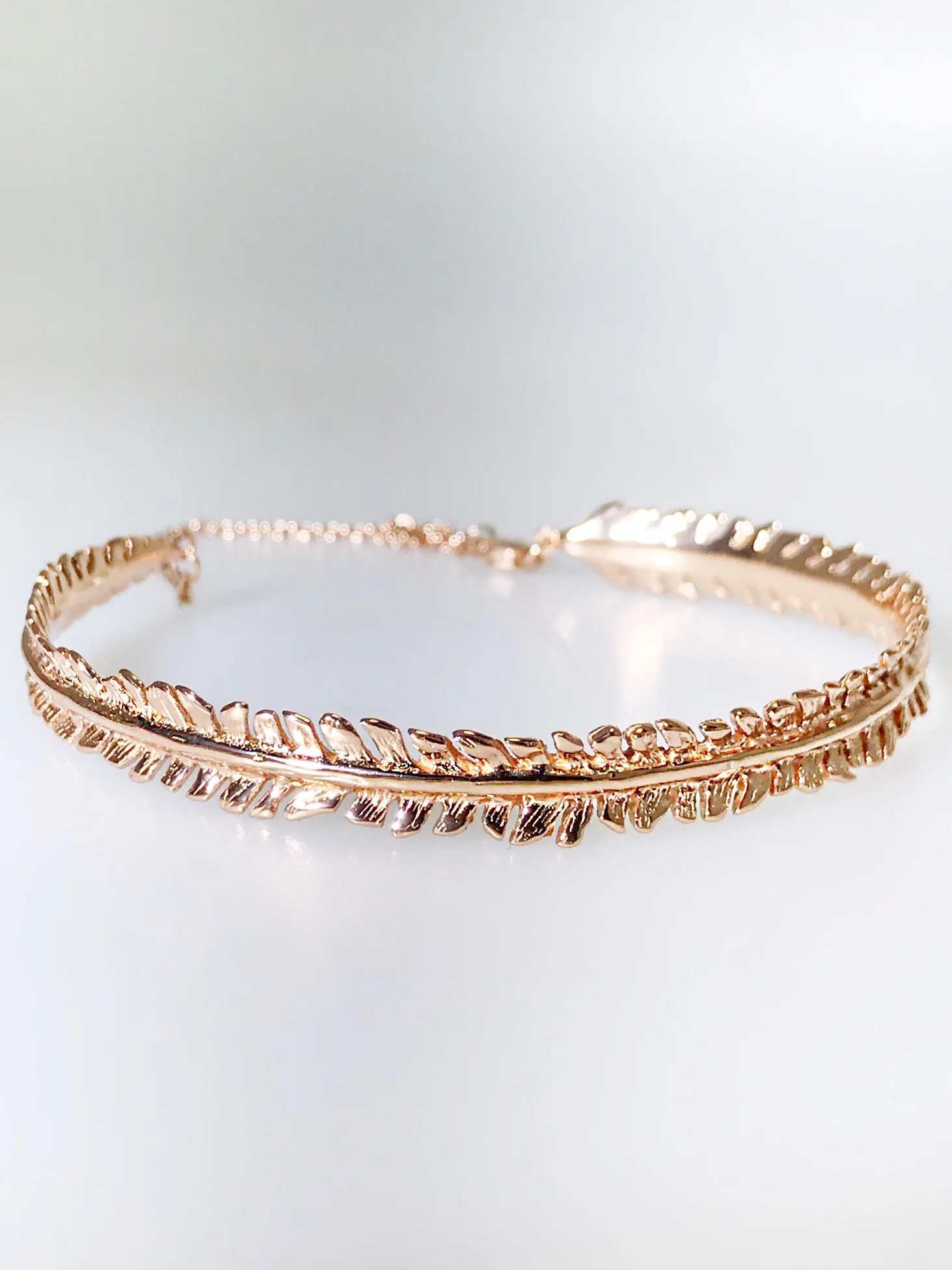 Leaf Bangle Bracelet