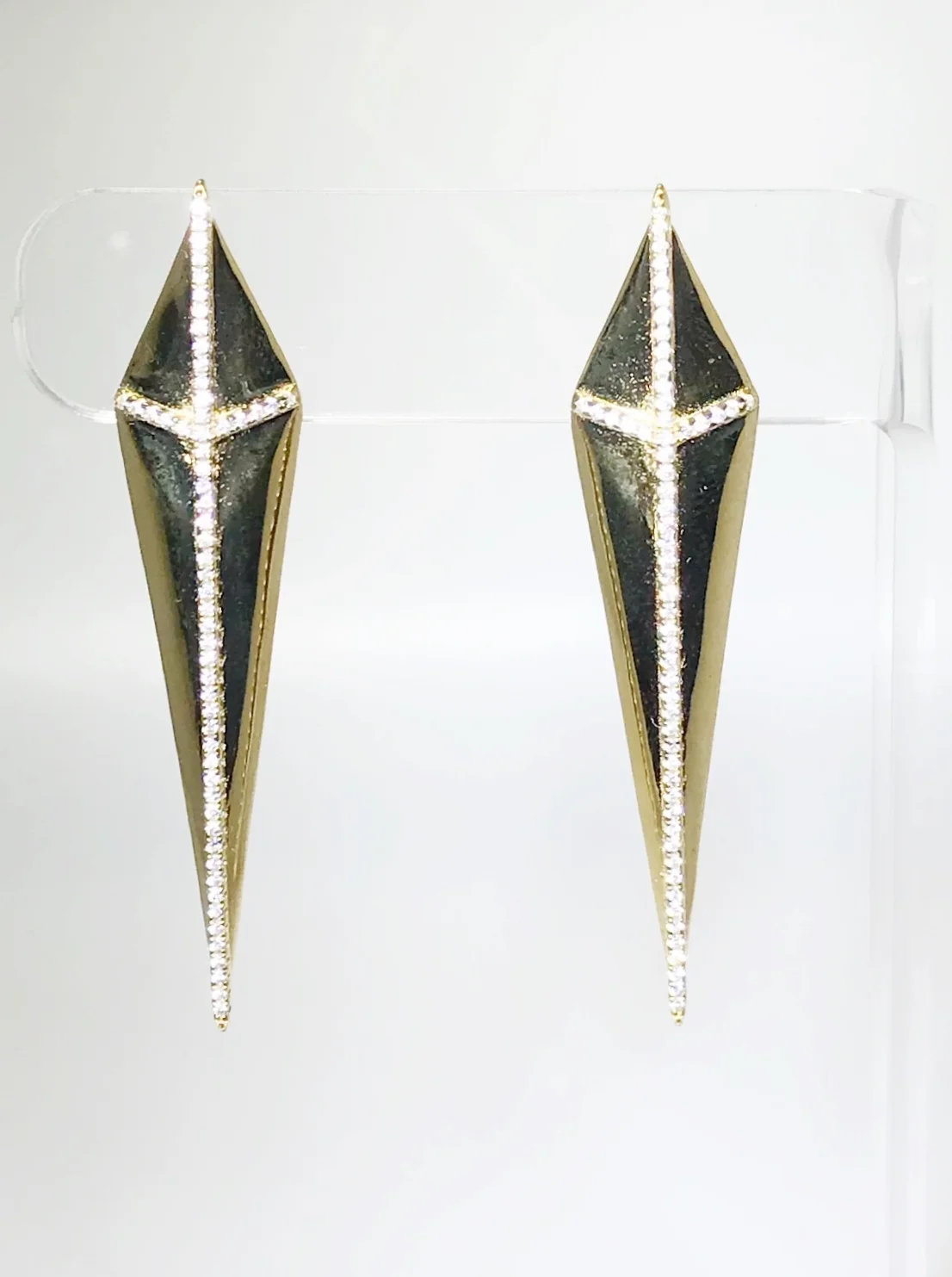 CZ Statement Diamond Shape Earring