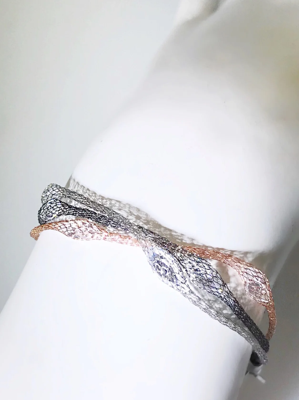 CZ Multi-Color Netted Bracelet