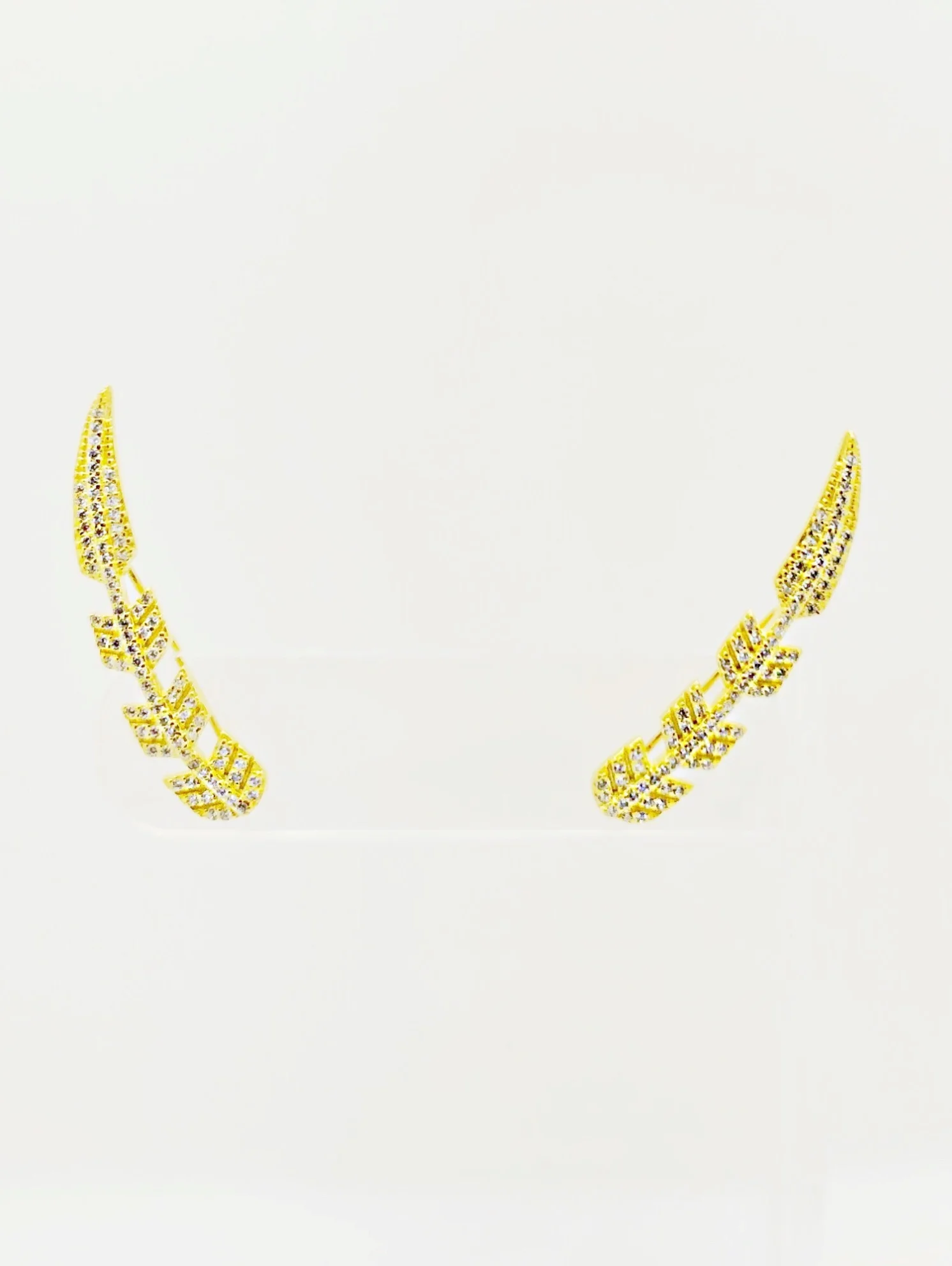 CZ Feather Ear Climber