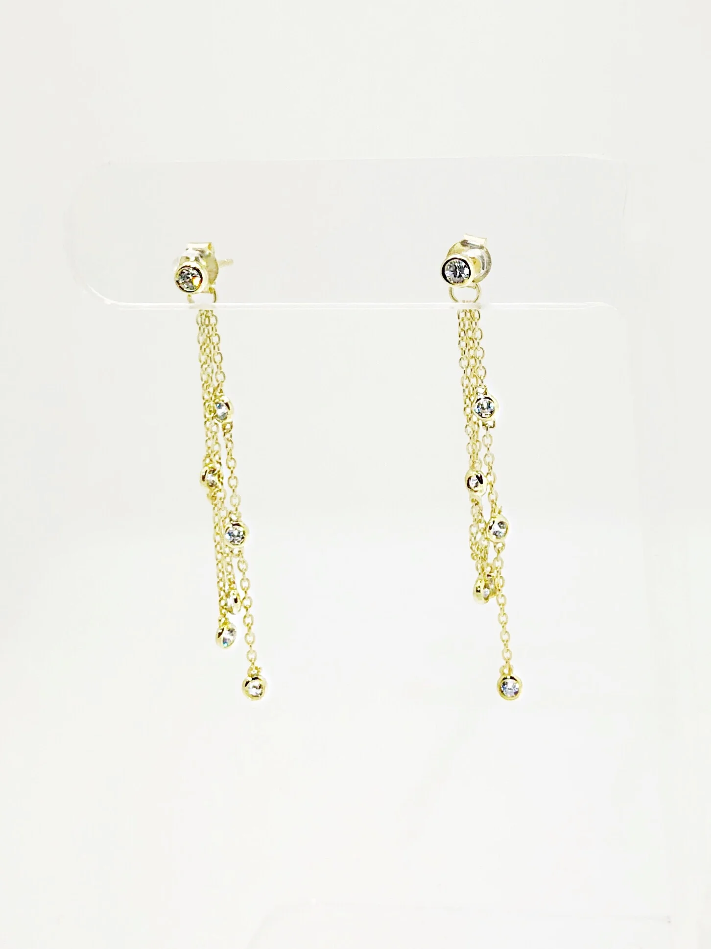 7-CZ  Shaker Drop Earring