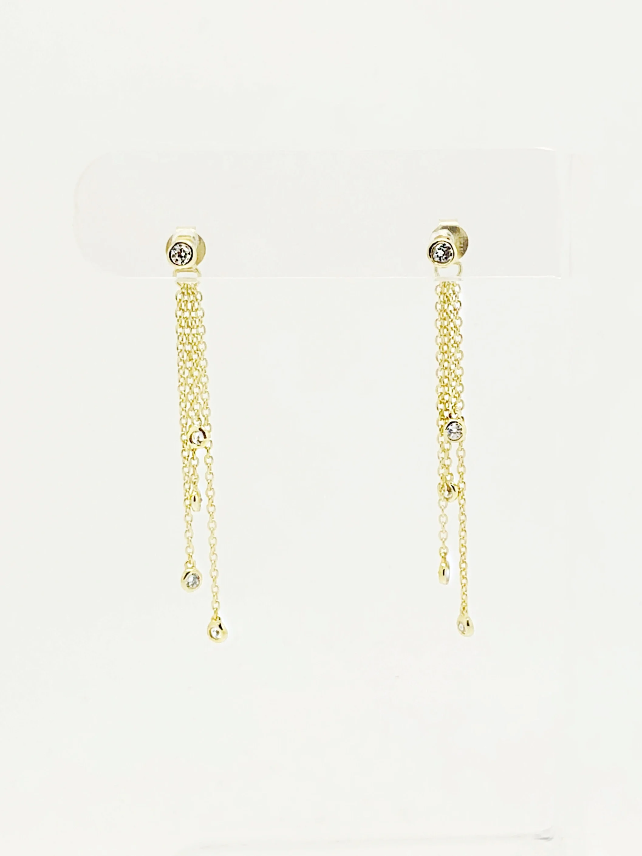 4-CZ Shaker Drop Earring
