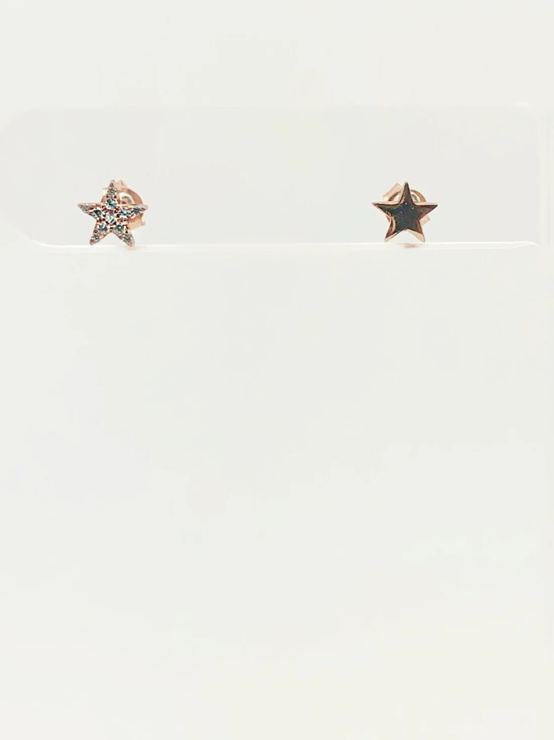 CZ + Basic Star Studs Uneven Set