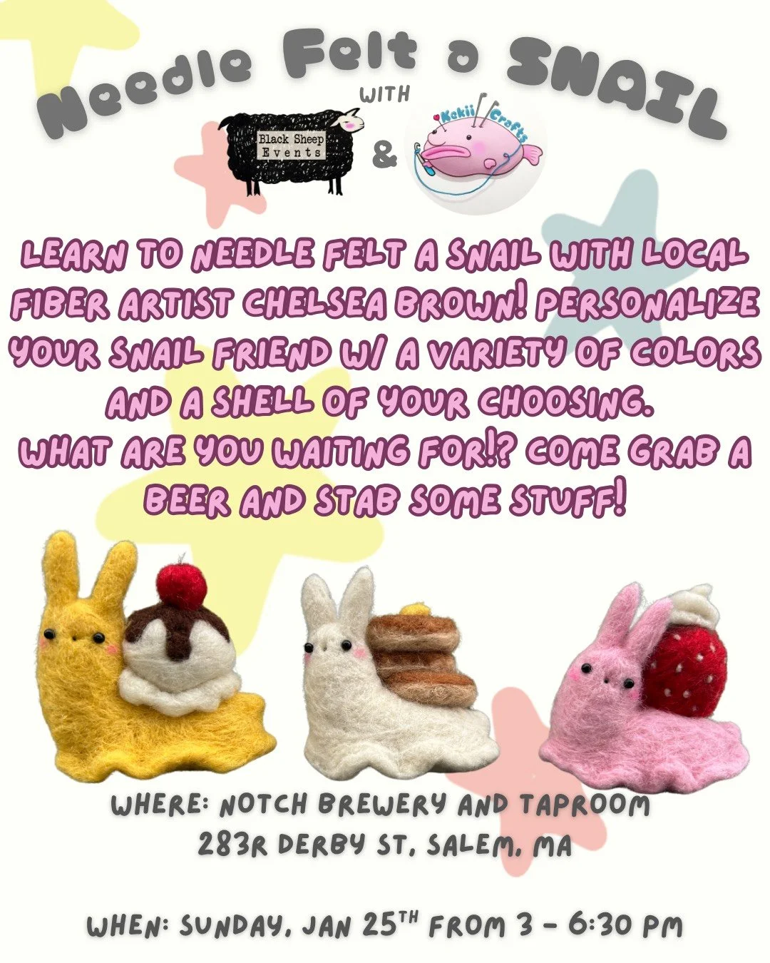 Needle Felting Event with Kekii Crafts