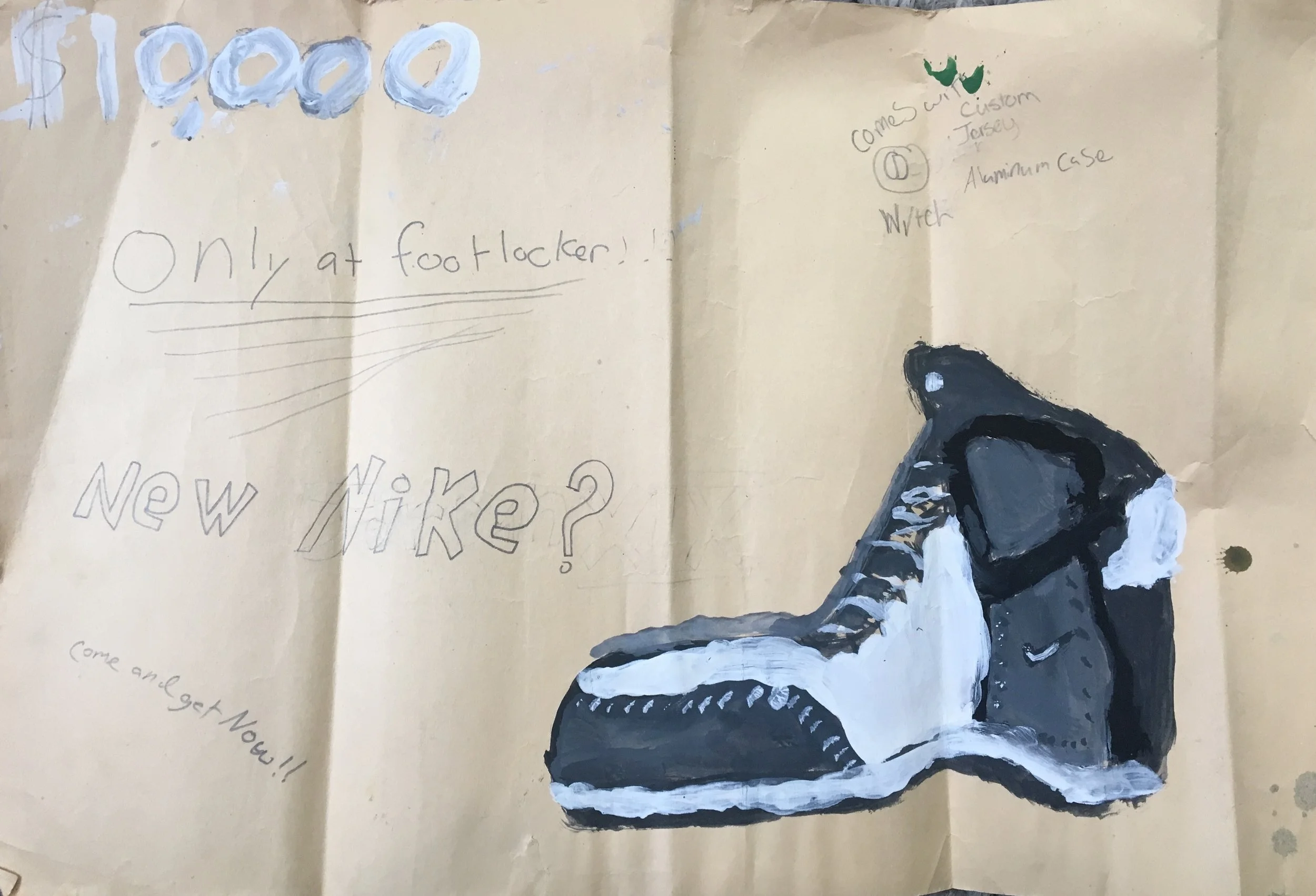 An advertisement I designed in middle school (2001)