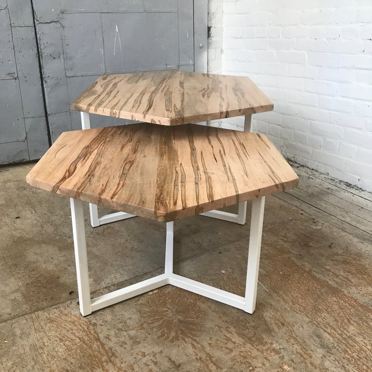 Matthew Johnson, Two part wormy maple coffee table