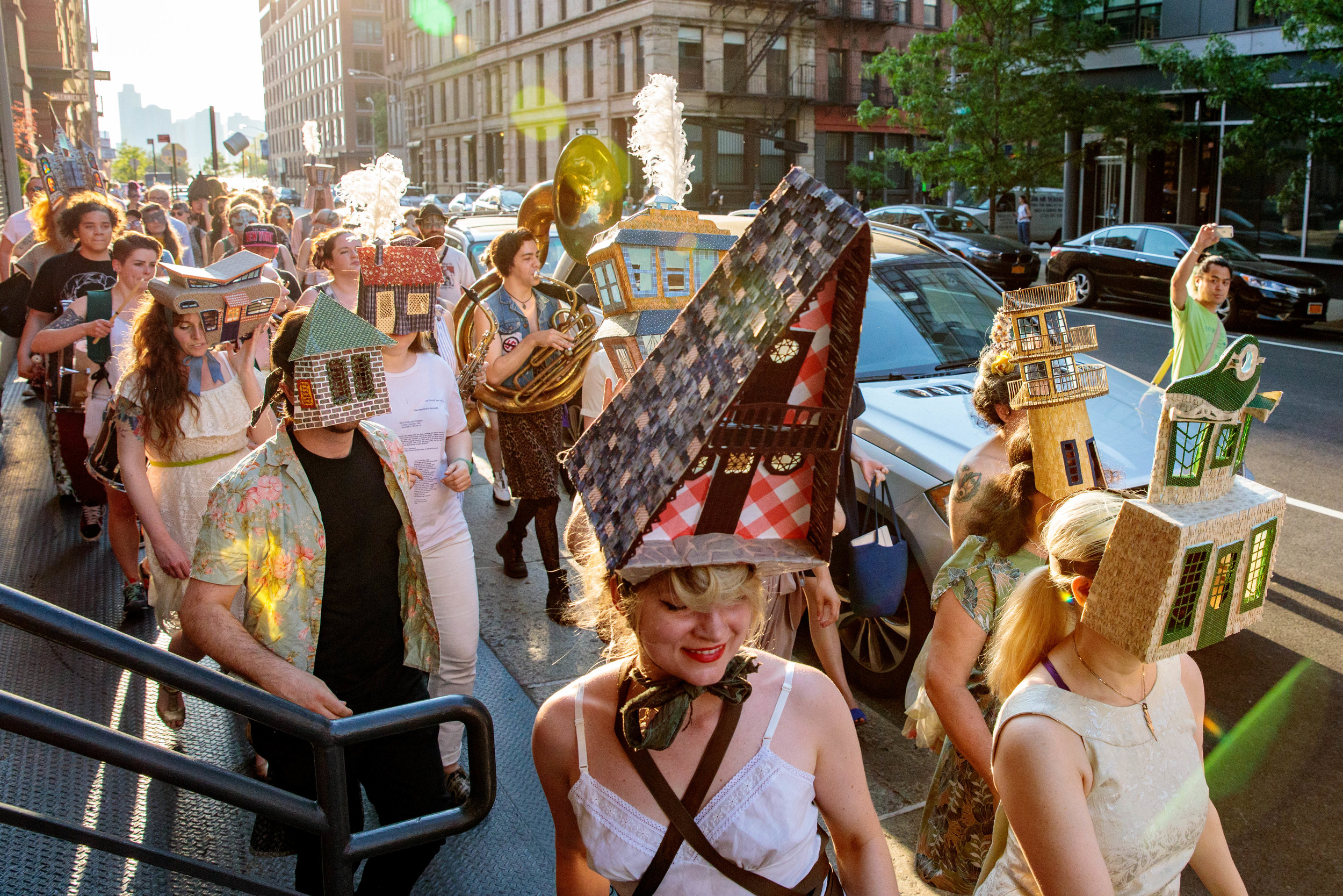 Laura McMillian , House Party: A Parade to Find Home , 2017 (photography by Tod Seelie)