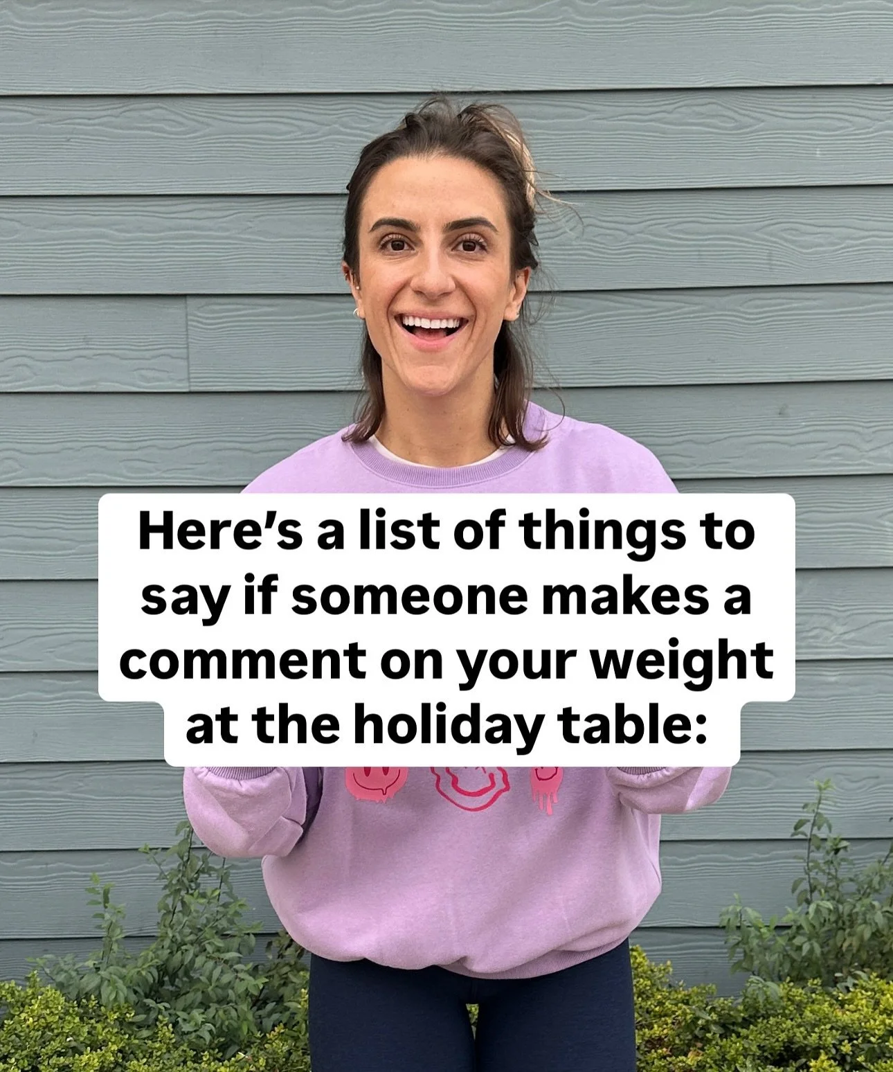 You could also probably
just change the subject.

But I&rsquo;m feeling extra sassy this year so you should be too. 🤌🏼