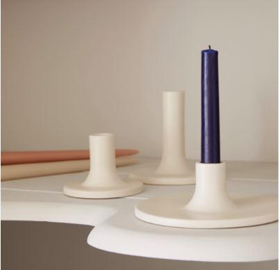 The Floral Society Ceramic Taper Holders