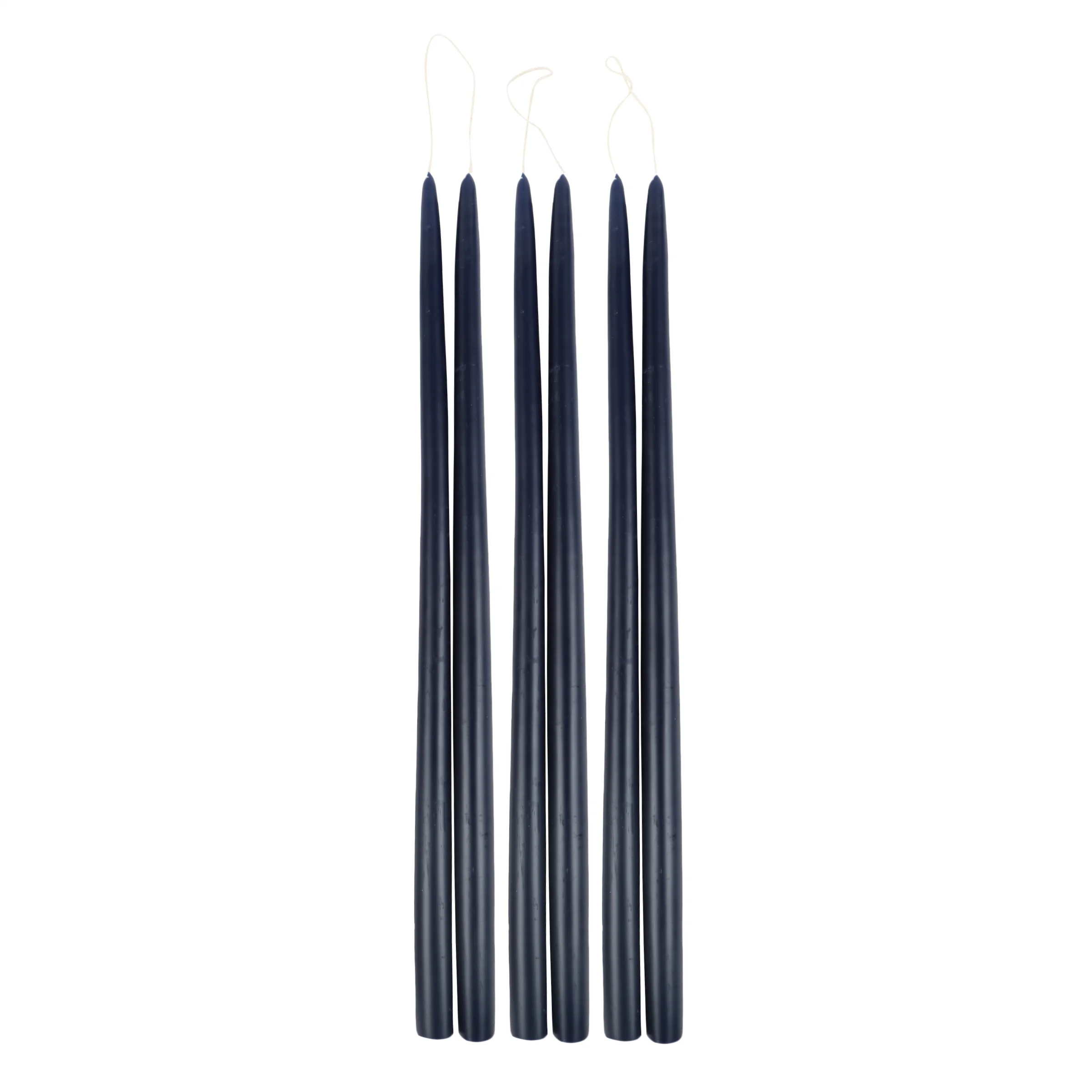The Floral Society Midnight Taper Candles 18"