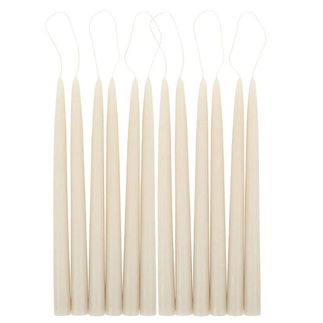 The Floral Society Parchment Taper Candles 12"