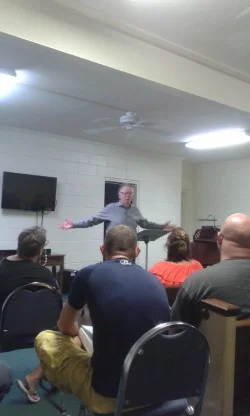 The Pastor Making a Point