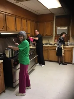Members of the Bereavement Committee Preparing to Serve the Hurting