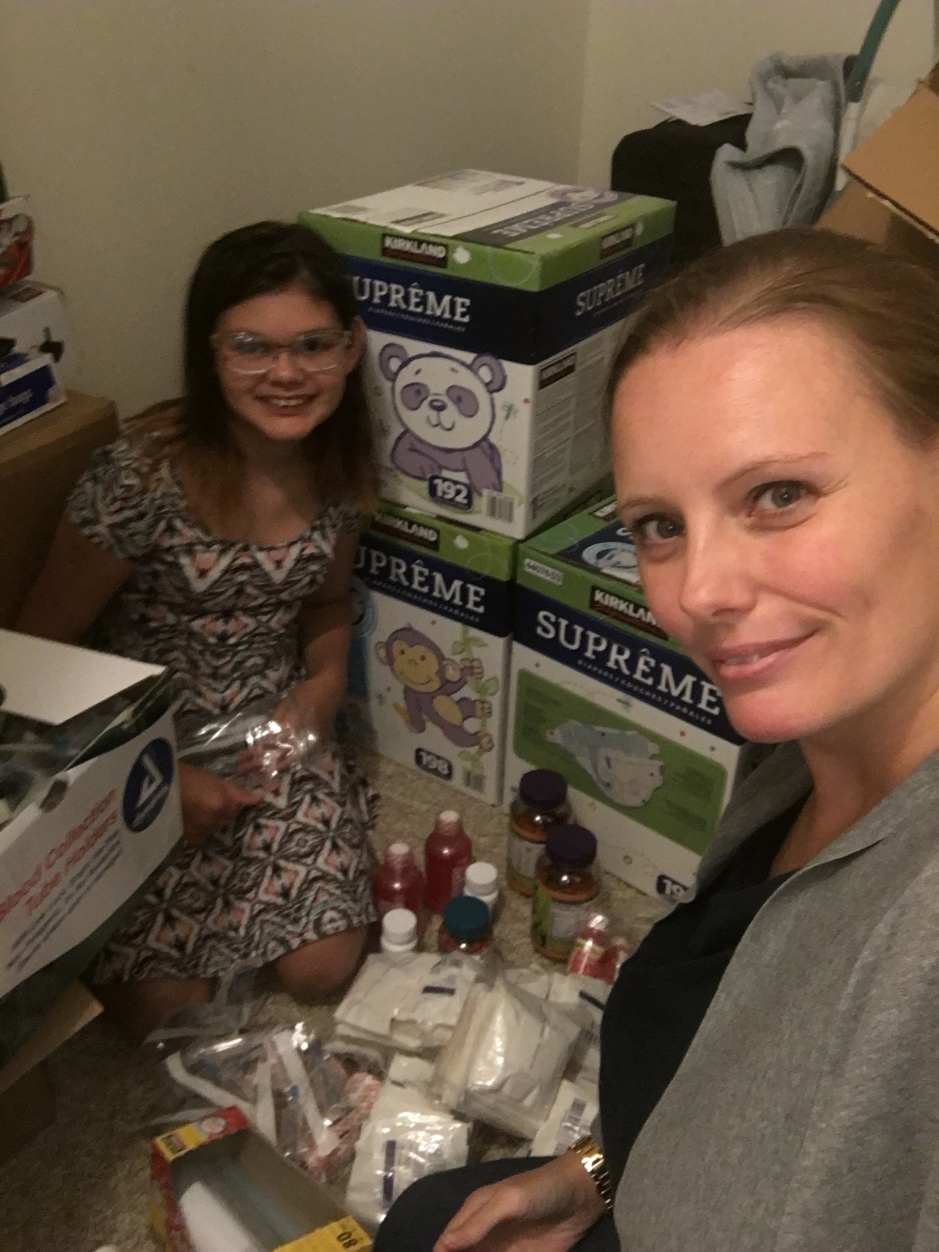 Packing more supplies!