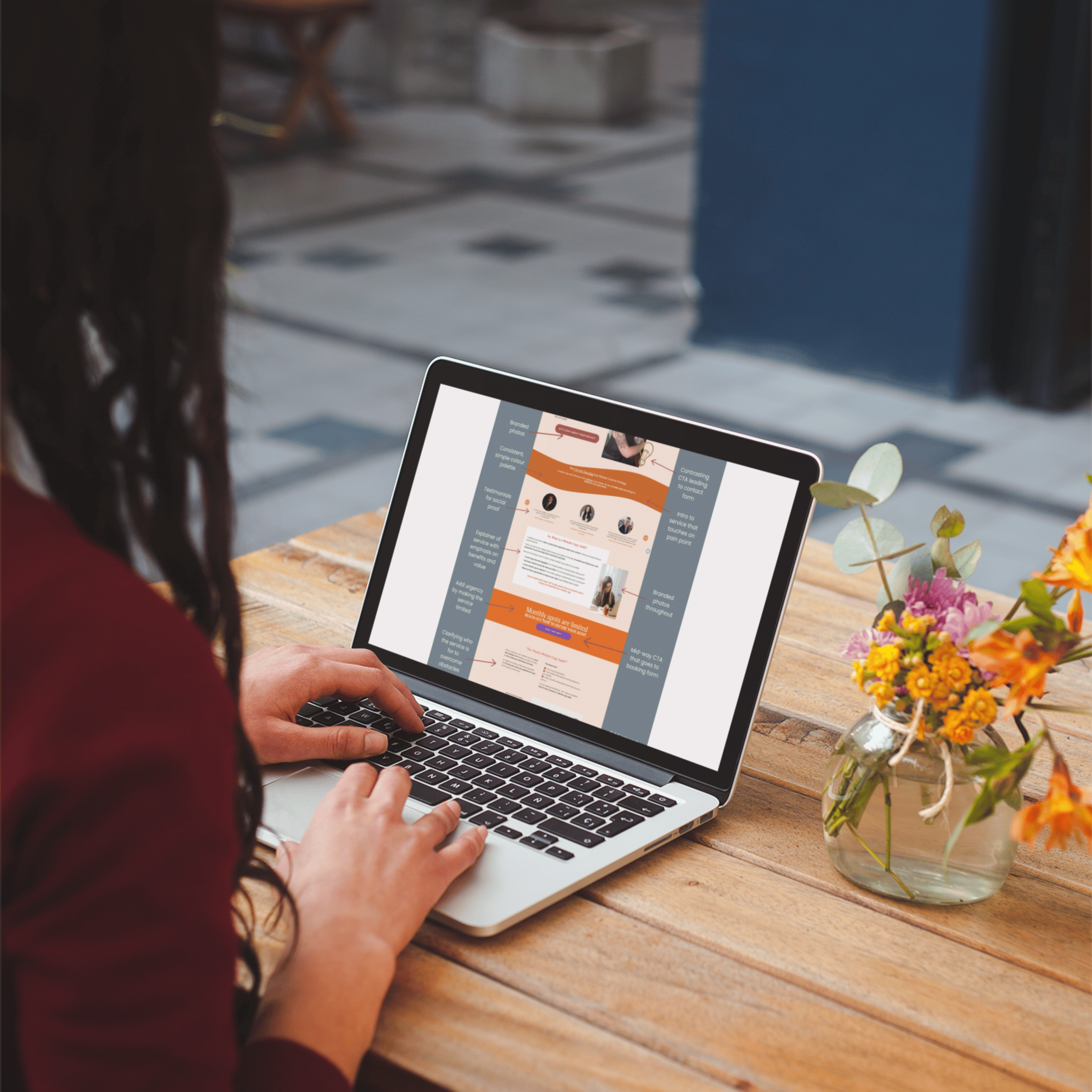woman on laptop with website optimisation guide