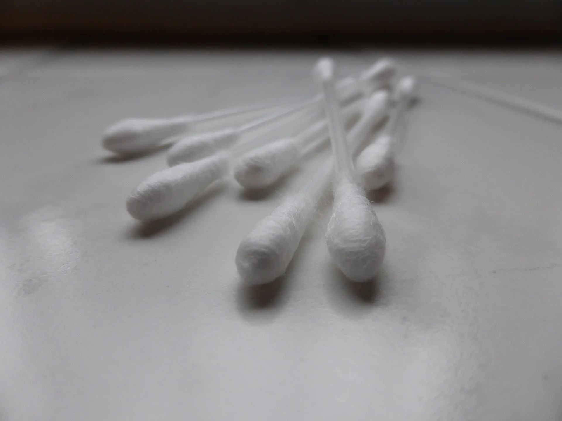 Use Q-tips to gather dried blood, semen, or other fluids.