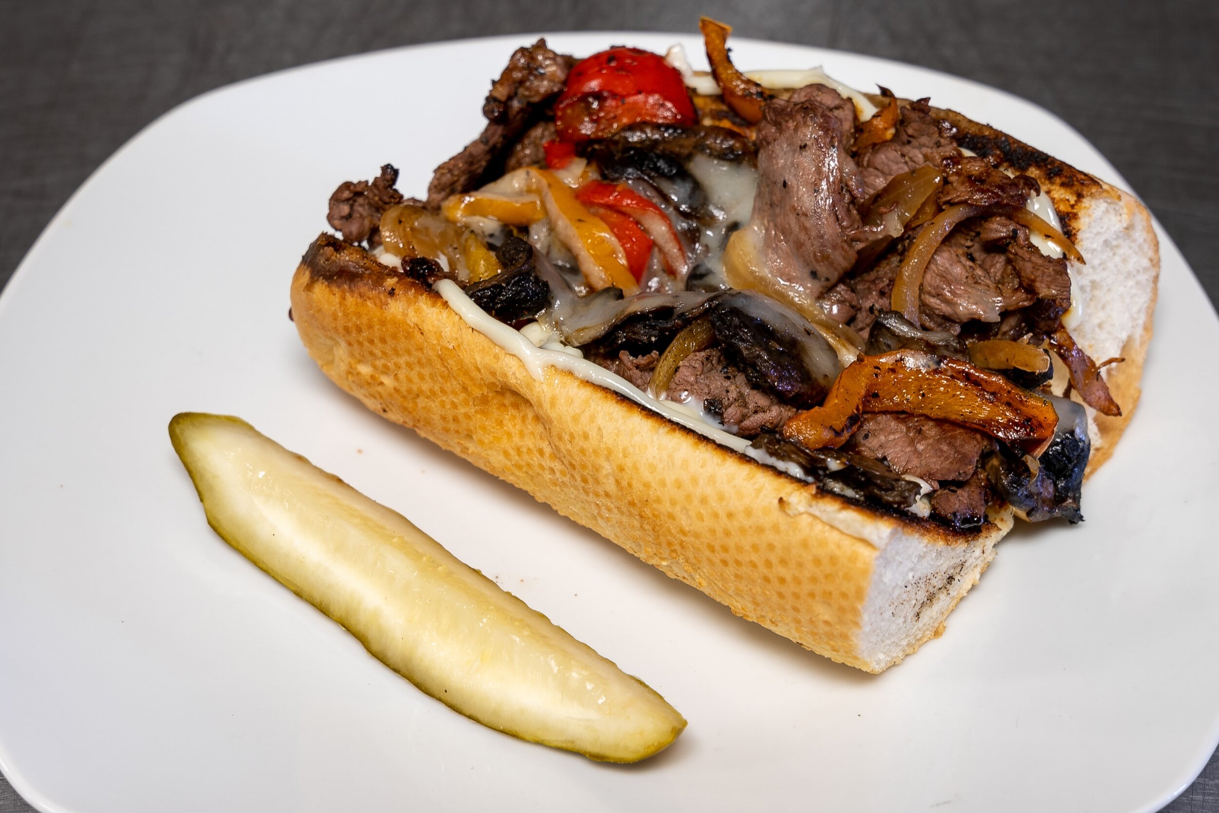 PHILLY - BEEF, PEPPERS &amp; ONIONS, MUSHROOMS