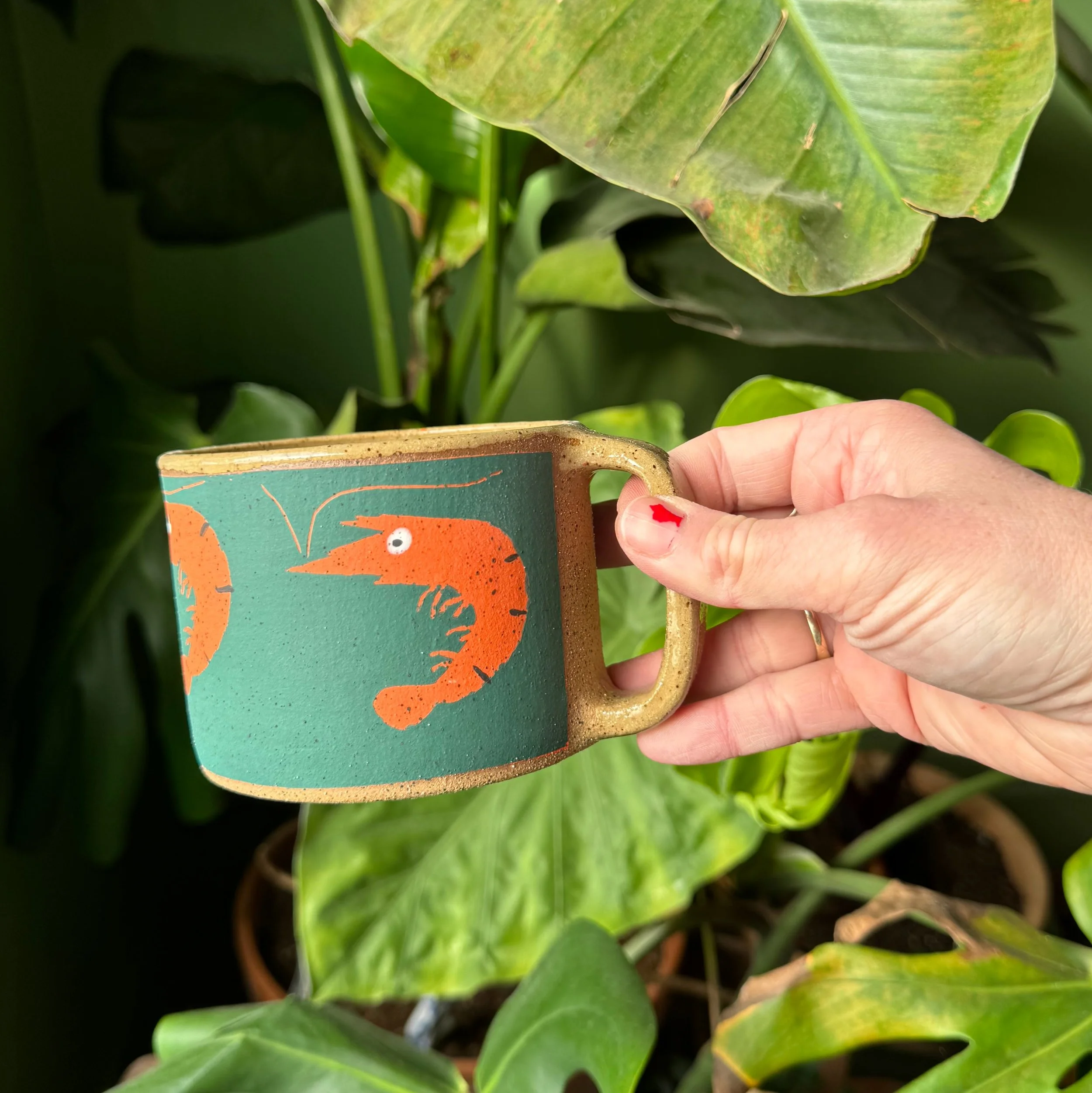 Verdigris Jumbo Shrimp Mug