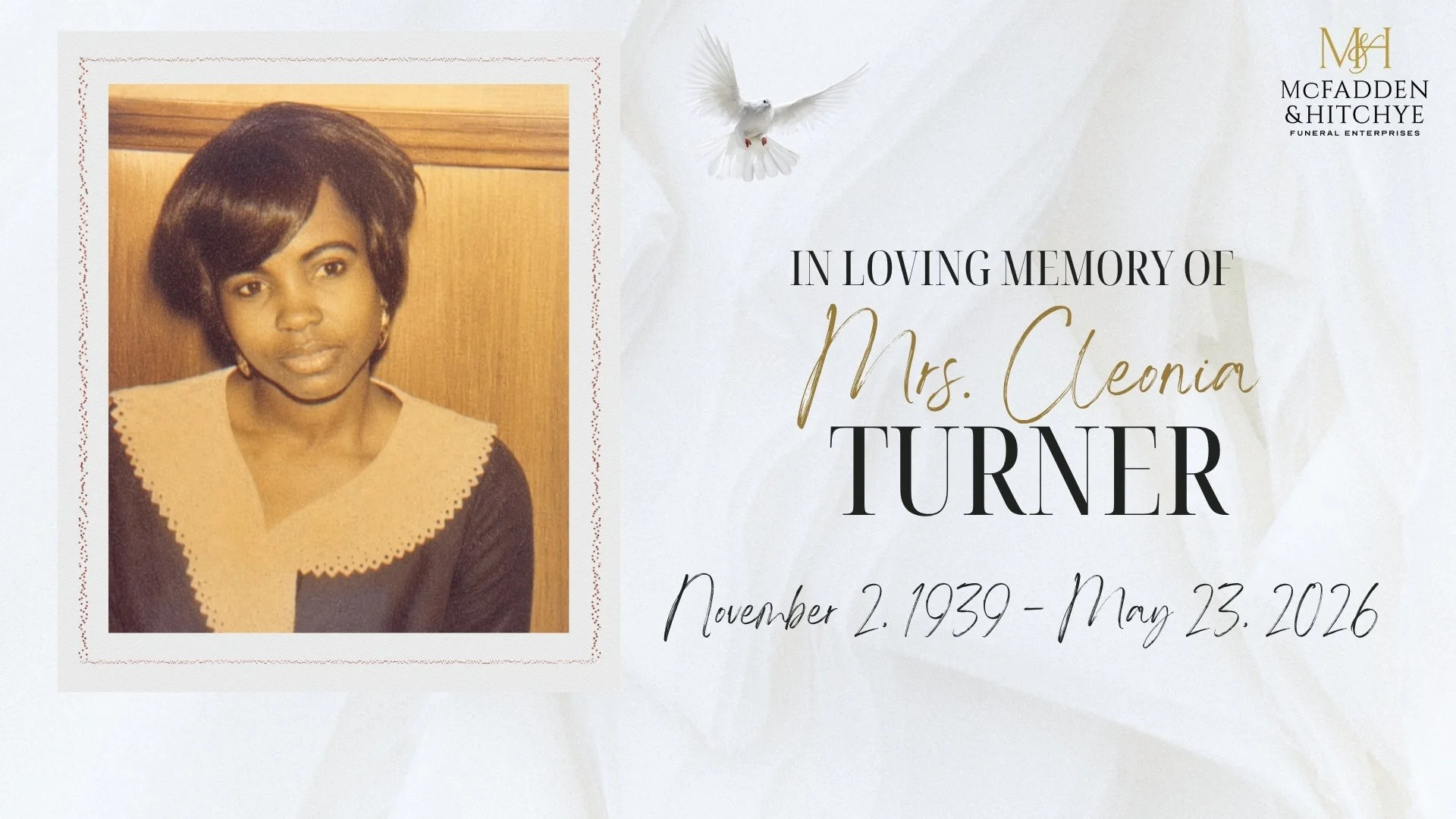 Mrs. Cleonia Turner