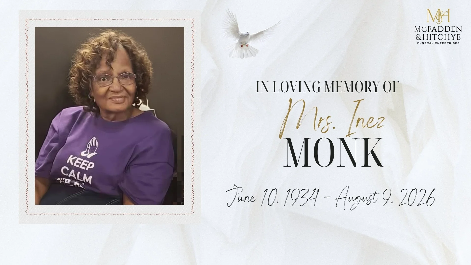 Mrs. Inez Monk