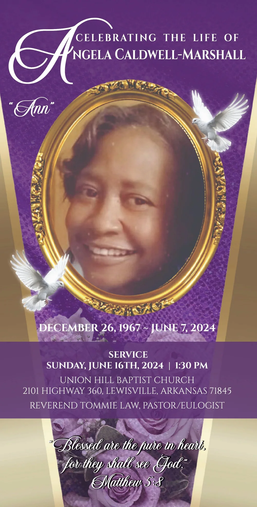 Angela CaldwellMarshall — McFadden & Hitchye Funeral Enterprises