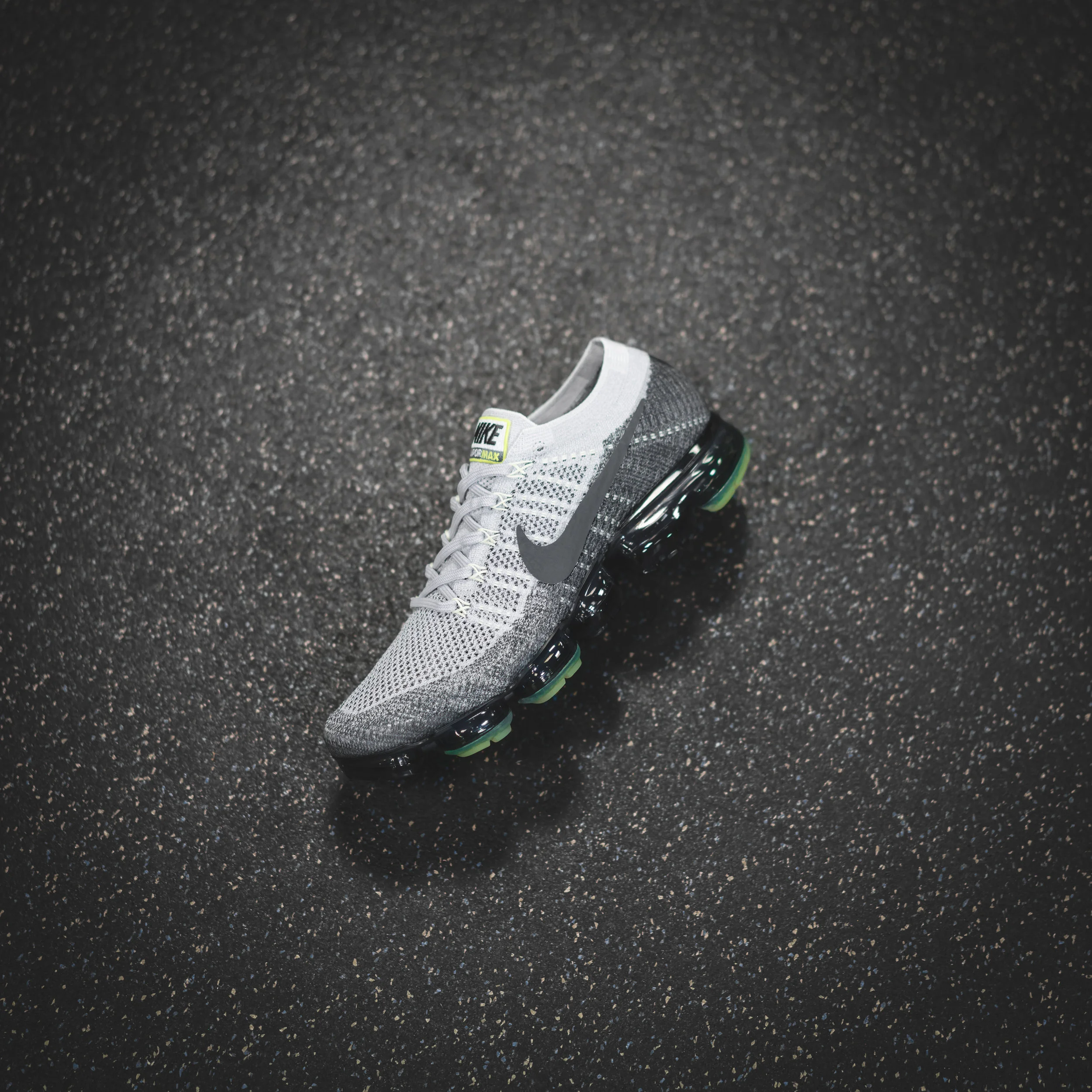 Vapormax Flyknit featuring the "Neon" colour from the Air Max 95.