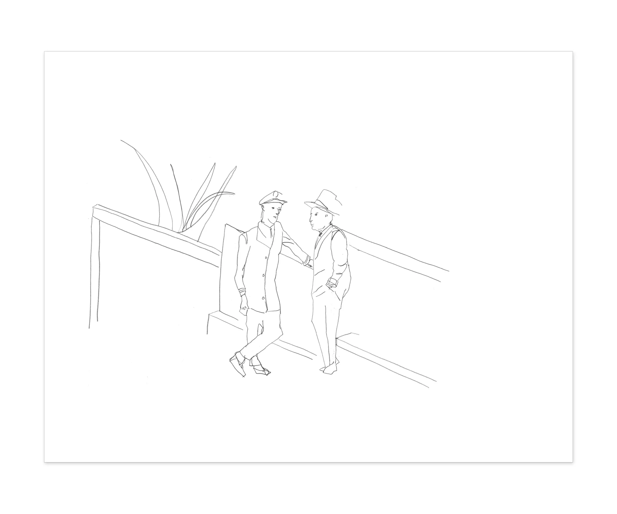 Two Guys Standing