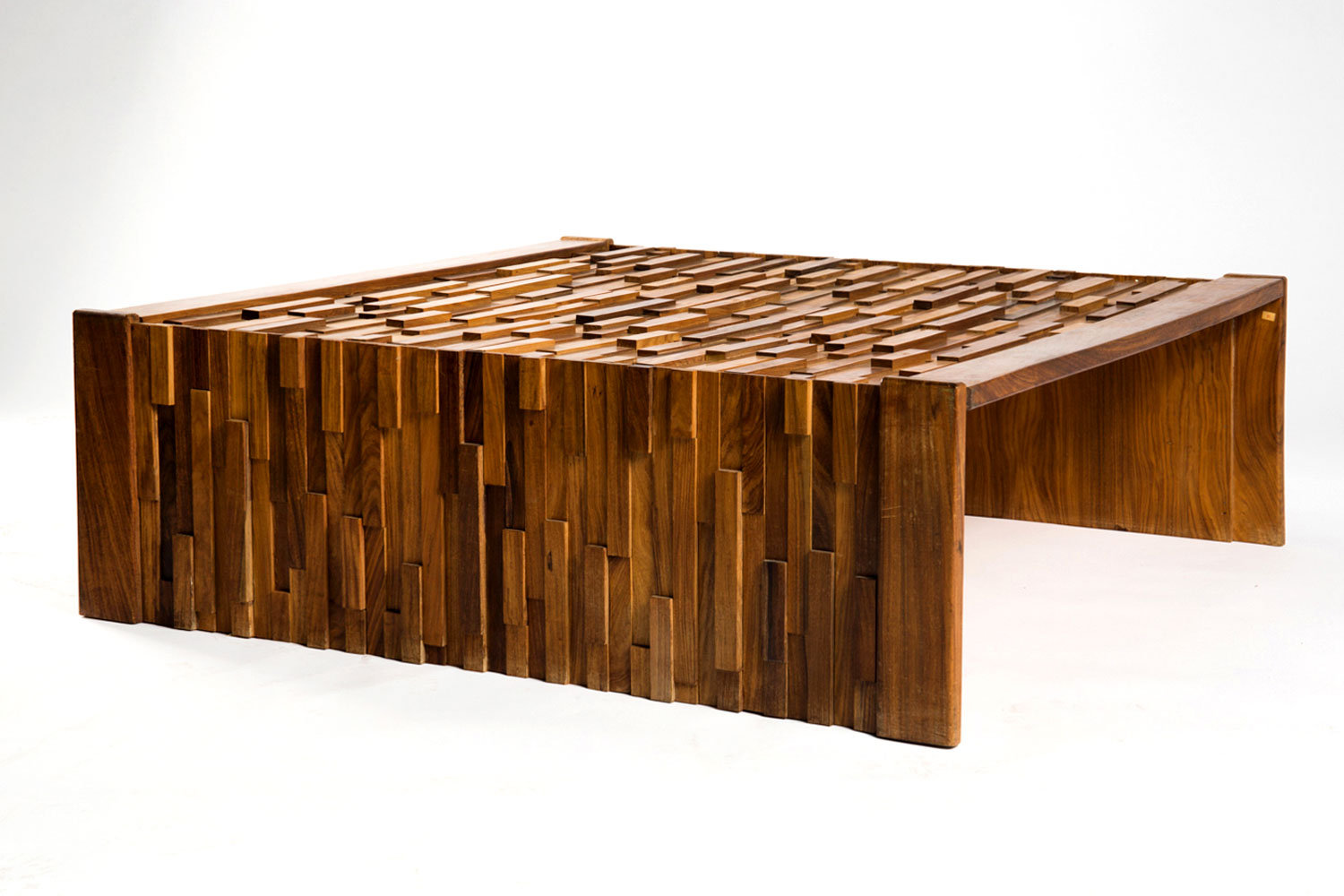 Brazilian Brutalist Side Table by Percival Lafer
