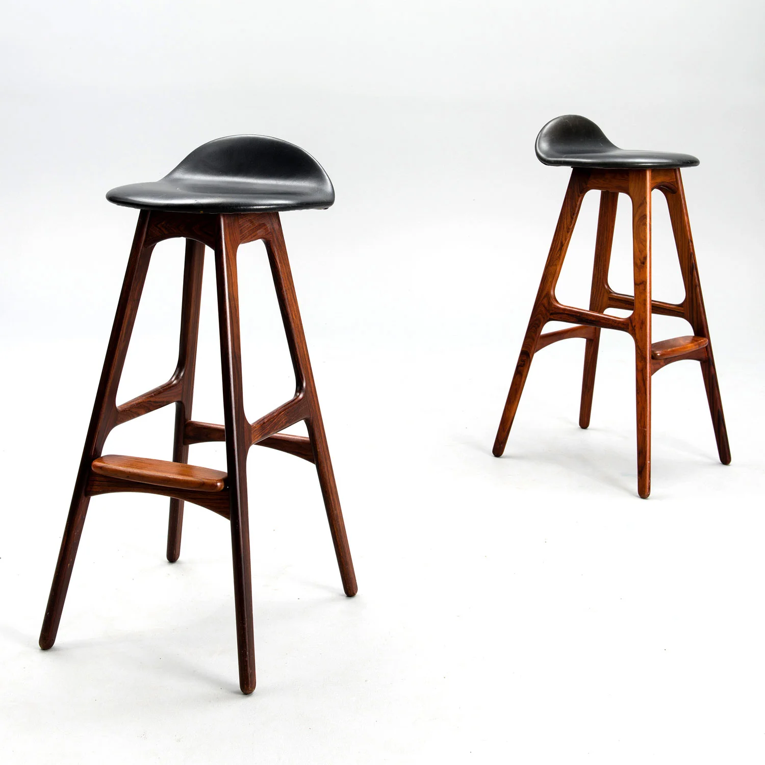 Pair of Rosewood Stools by Erik Buch