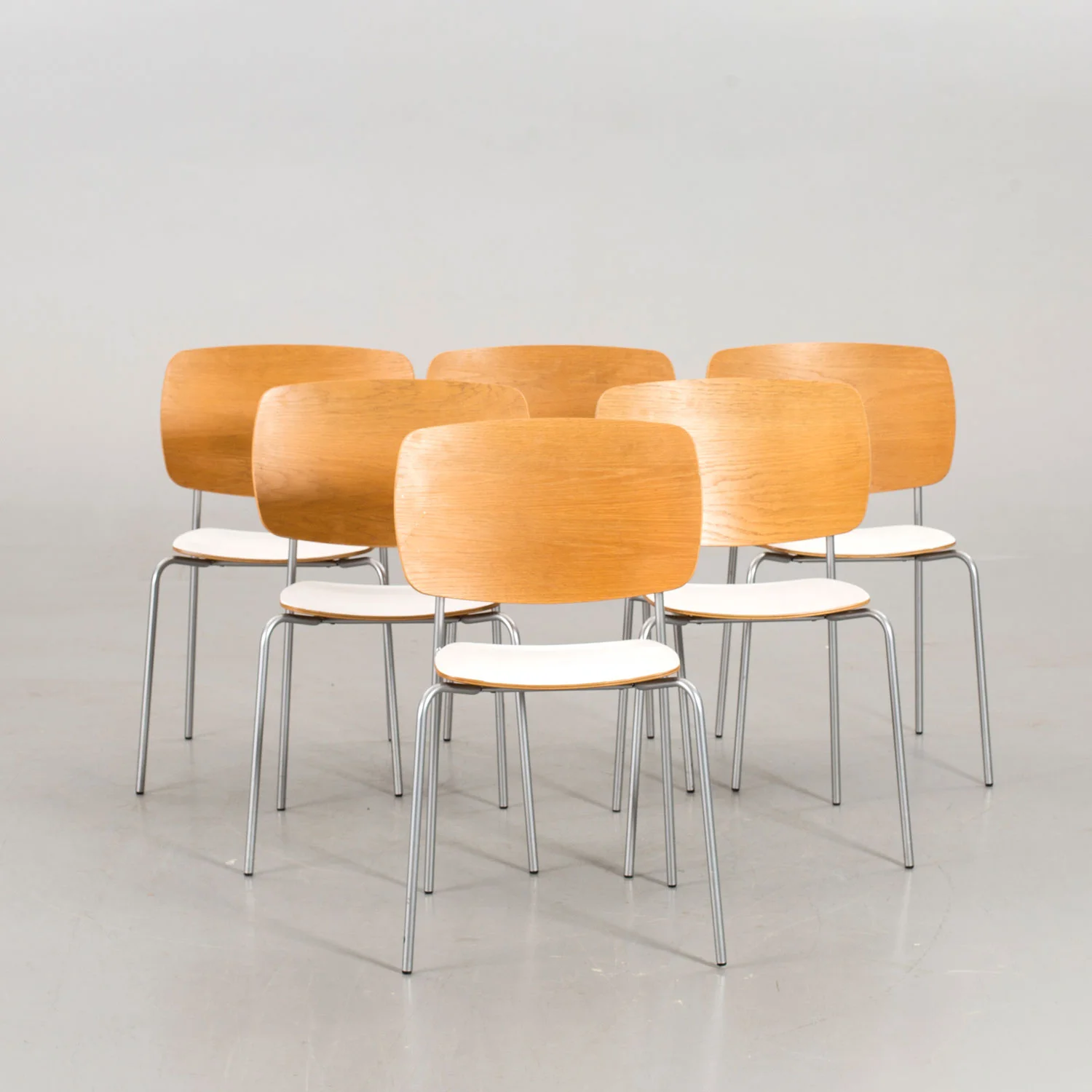Modern Withe Chairs by JONAS LINDVALL
