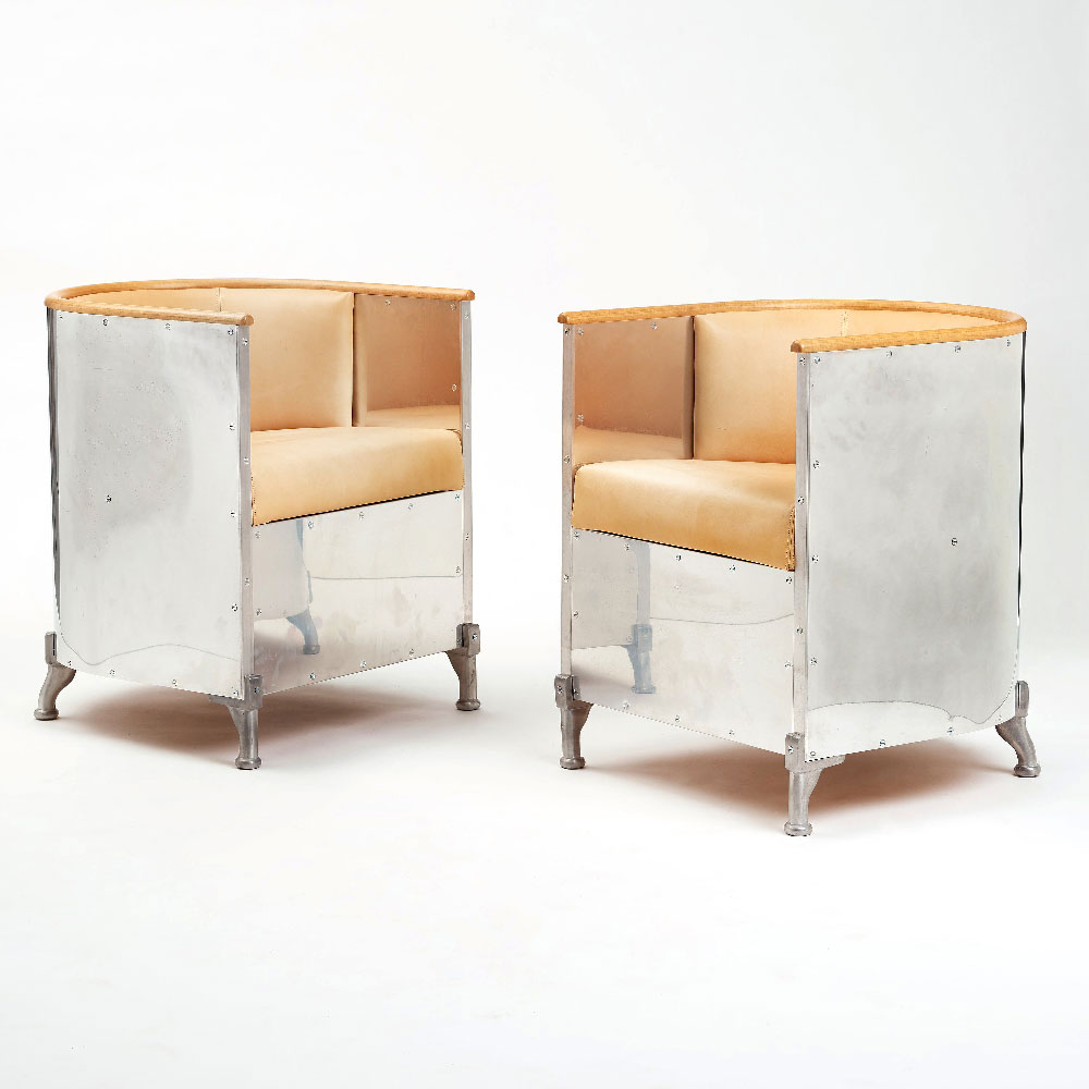 MATS THESELIUS ALUMINIUM CHAIRS — NOMMAD Design and Antiques Online Shop