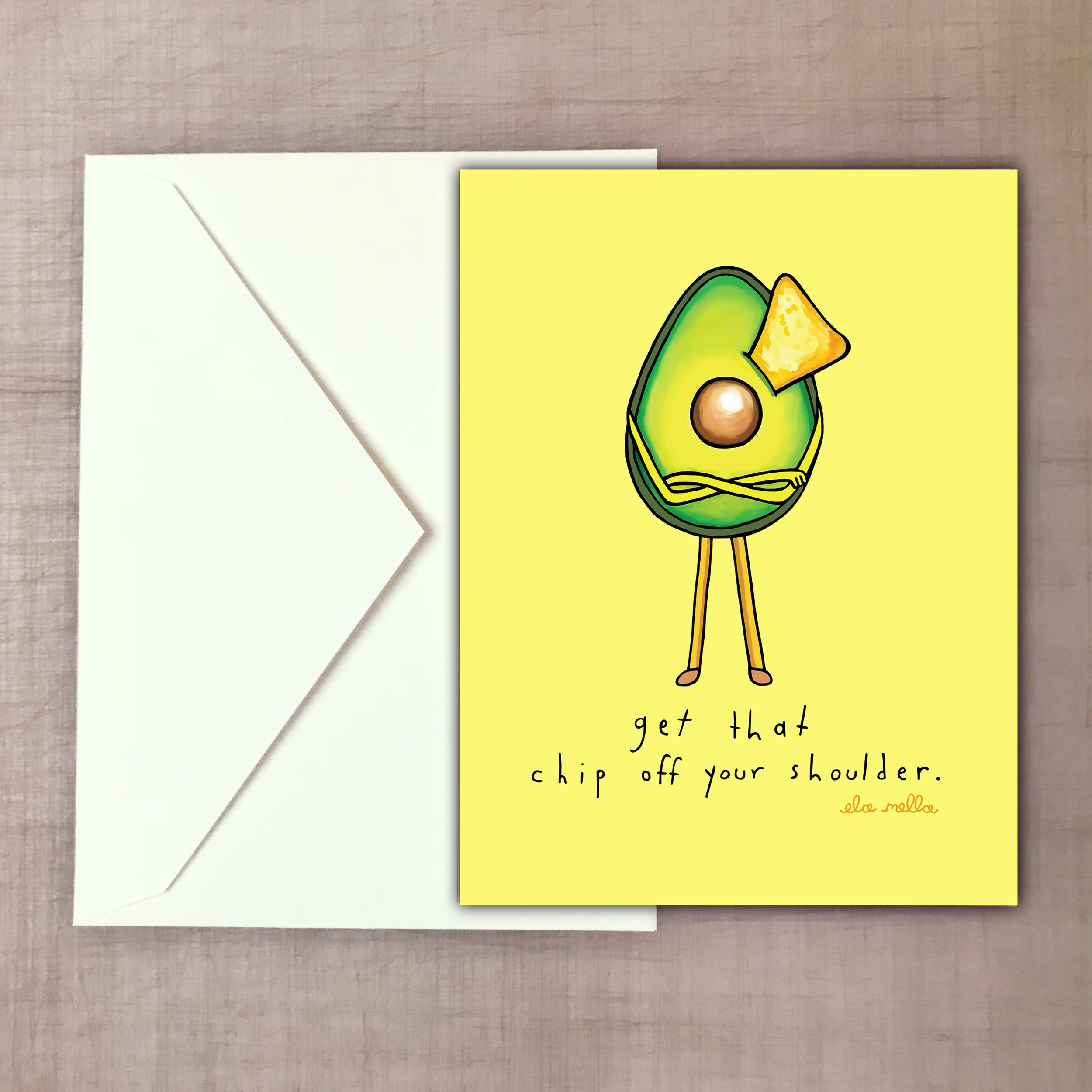 Get That Chip Off Your Shoulder Greeting Card.jpg