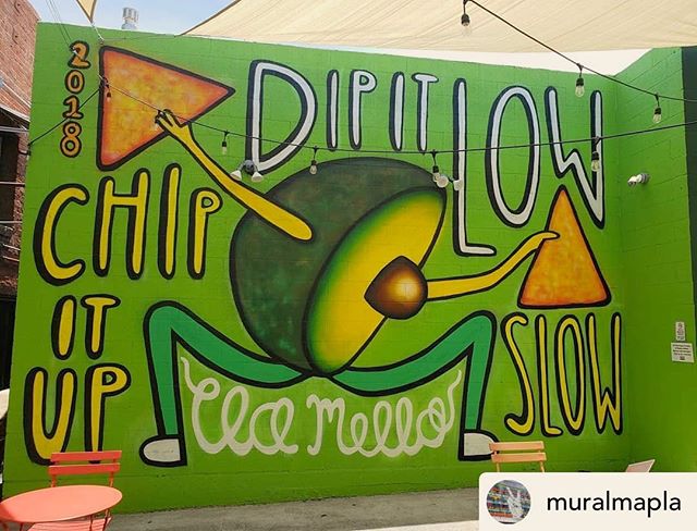 Thanks @muralmapla for adding my @christinamilian inspired piece, &ldquo;Dip it low, chip it up slow&rdquo; to LA&rsquo;s mural map. If you&rsquo;d like to check it out, you now can find it on the map 🌎 --&gt; MuralMapLA.com .
.
.
.
.
.
.
.
.
.
.
.

