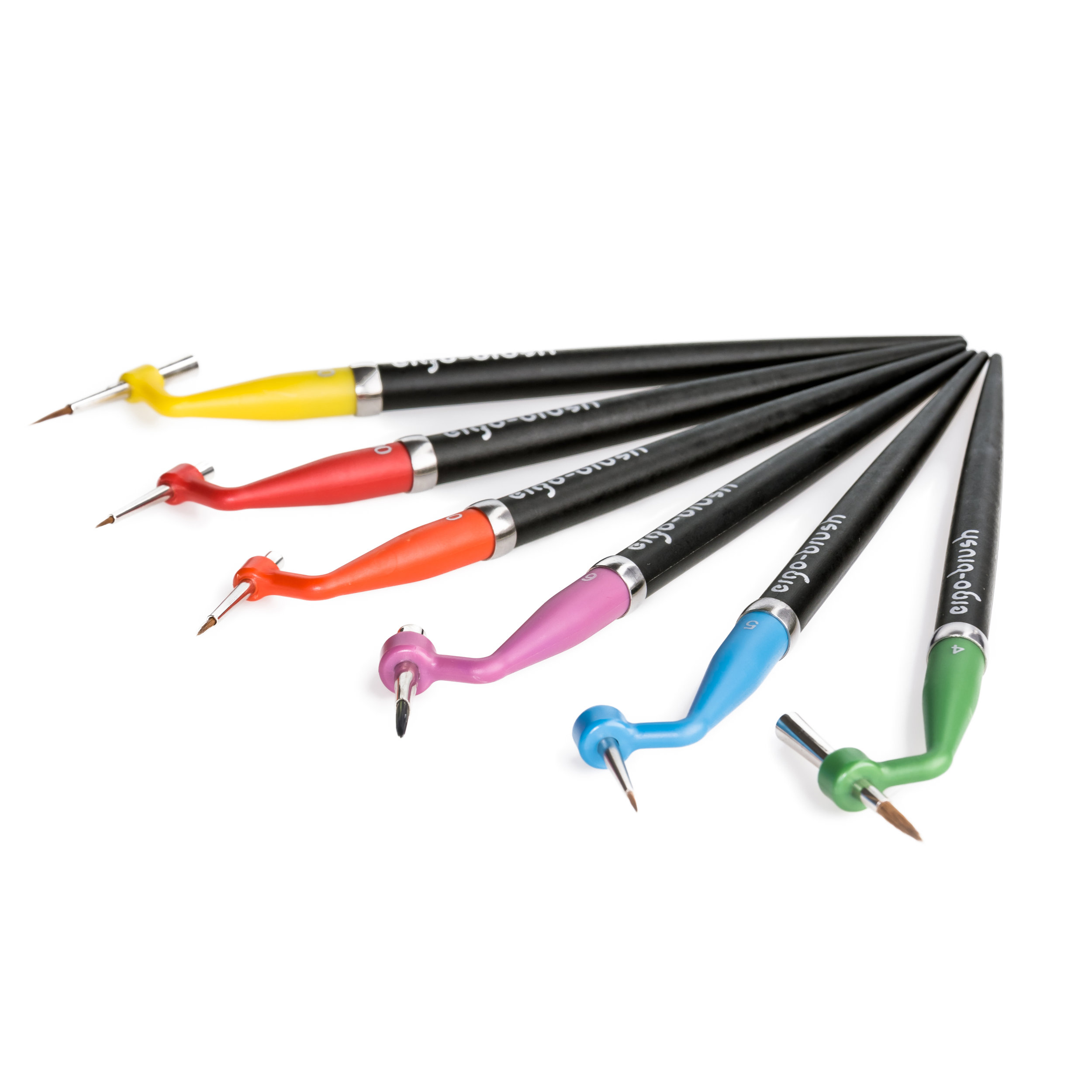 ERGO BRUSH SET (1 of each size) + FREE Ergo Brush Stand — DiaShine Polish