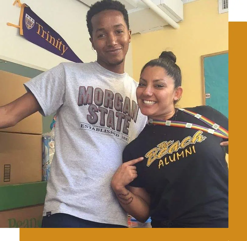 As part of the College and Career Readiness Program, our advisors encourage staff and teachers to participate in #CollegeWearWednesdays and wear their college t-shirt to promote a college-bound environment at The Next Step PCS.