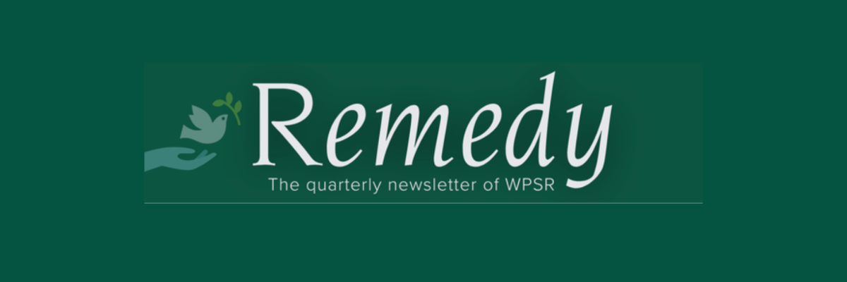 Letter from WPSR President Ken Lans