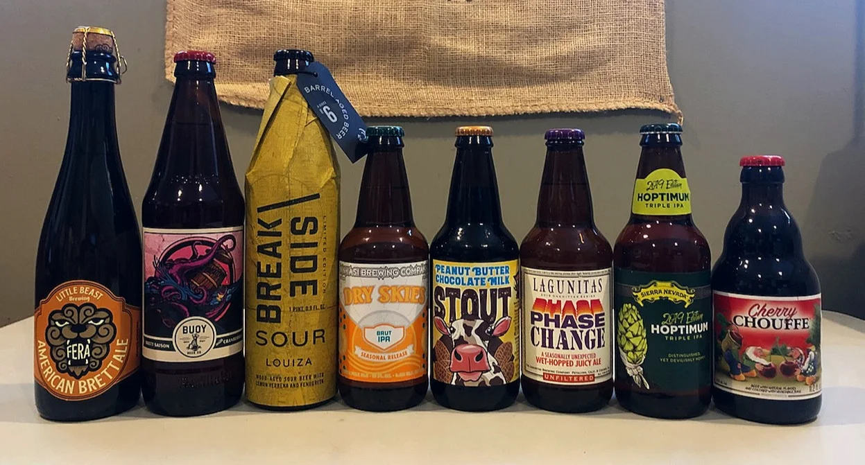 CLICK ON THE LINKS FOR MORE INFO: Little Beast - Buoy - Breakside - Ninkasi - Lost Coast - Lagunitas - Sierra Nevada - La Chouffe