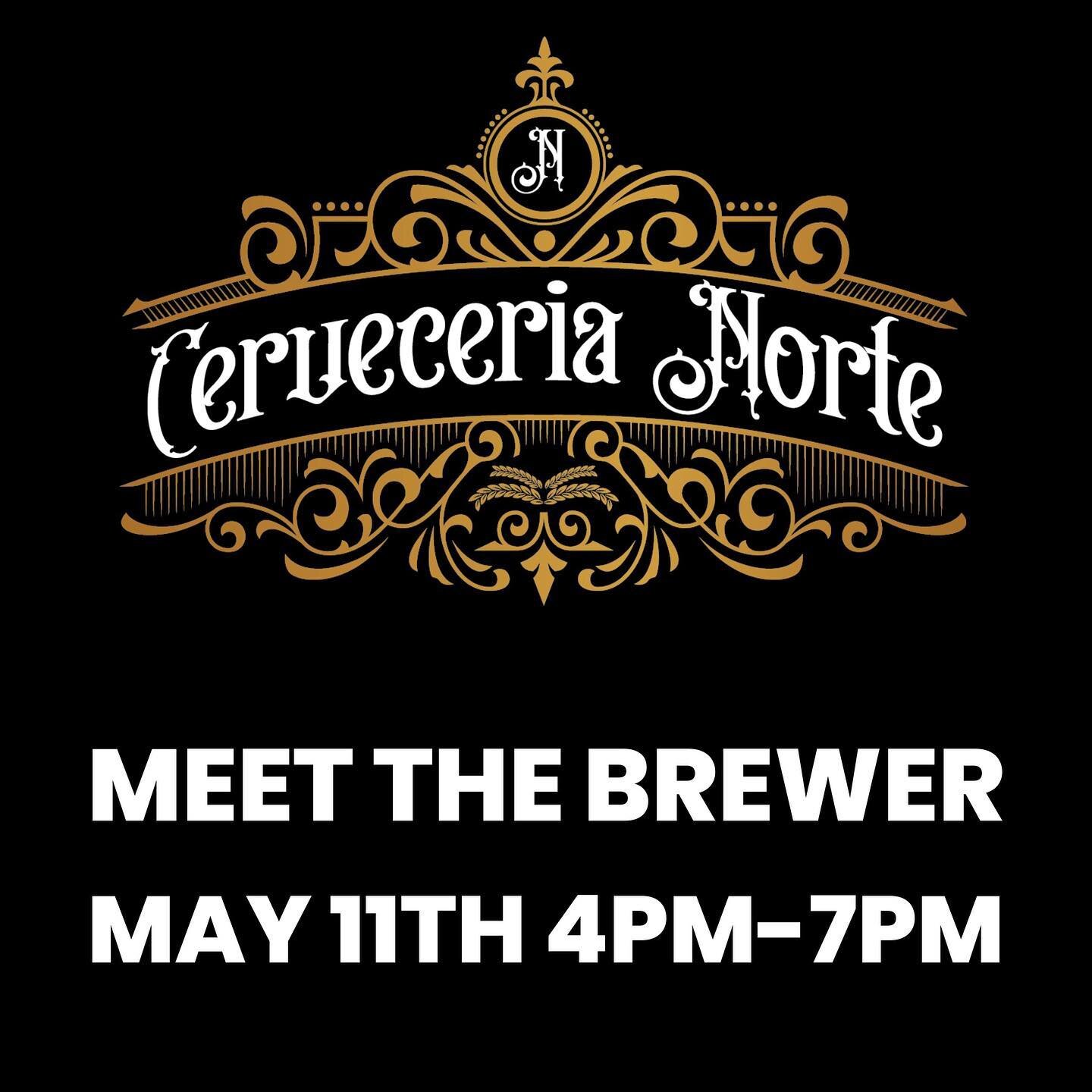 Tomorrow 5/11 we will have a line up of beer from Cerveceria Norte, one of Portland&rsquo;s newest breweries. Brewer Nick Velasquez will be joining us to hang out and talk about their beer. In addition to draft we will have some 6 packs available to 