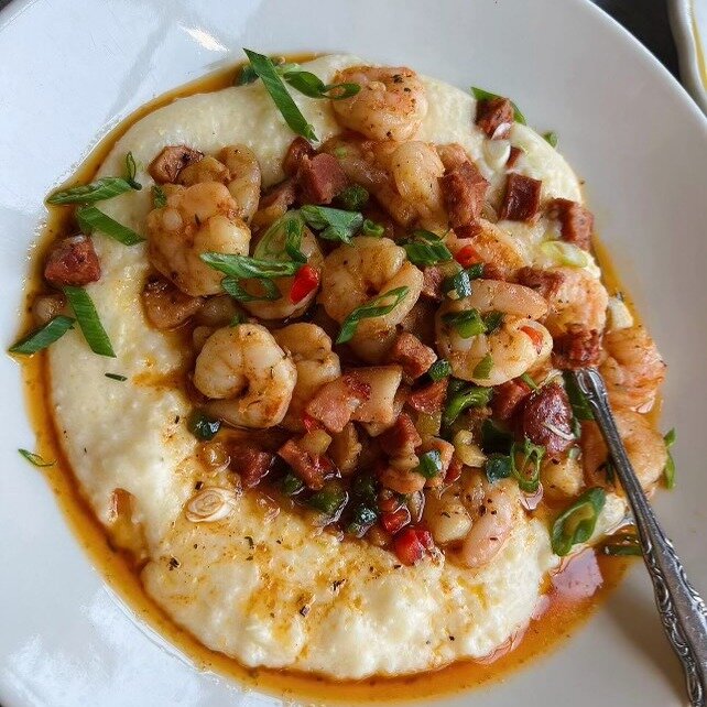 Bonjou! Join us for brunch this weekend and try our Pork &amp; Shrimp Grits just in time for Mardi Gras. 

Served today and tomorrow from 10-4.